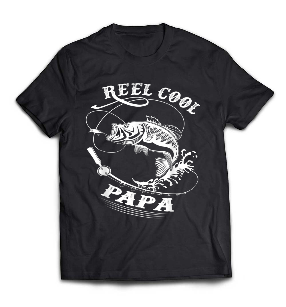 Reel Cool Papa T-Shirt for Fishing Nature Lovers: Celebrate Your Love for the Outdoors